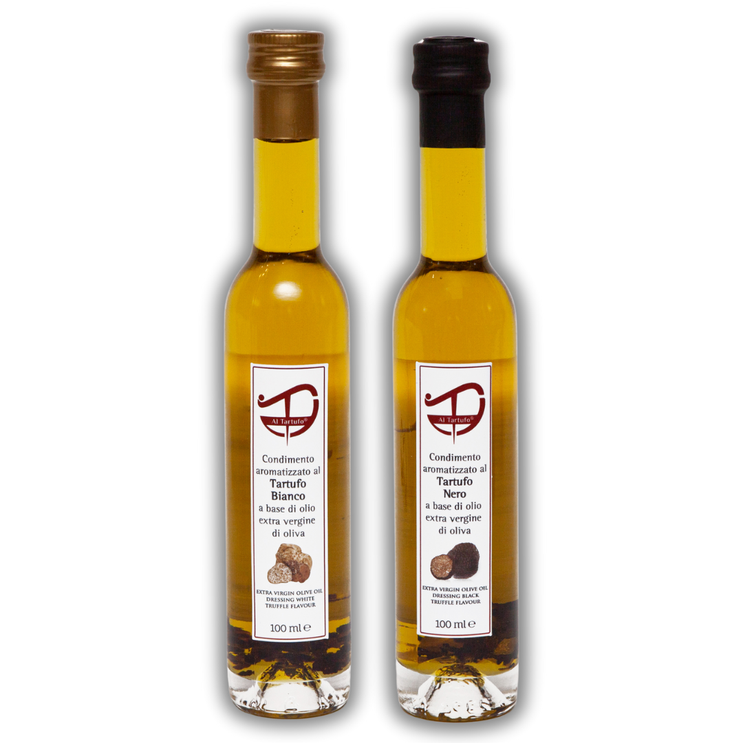 Extra Virgin olive oil dressing Truffle flavour – with pieces insiede - 2 Bottles of Real Truffle taste + COOKBOOK