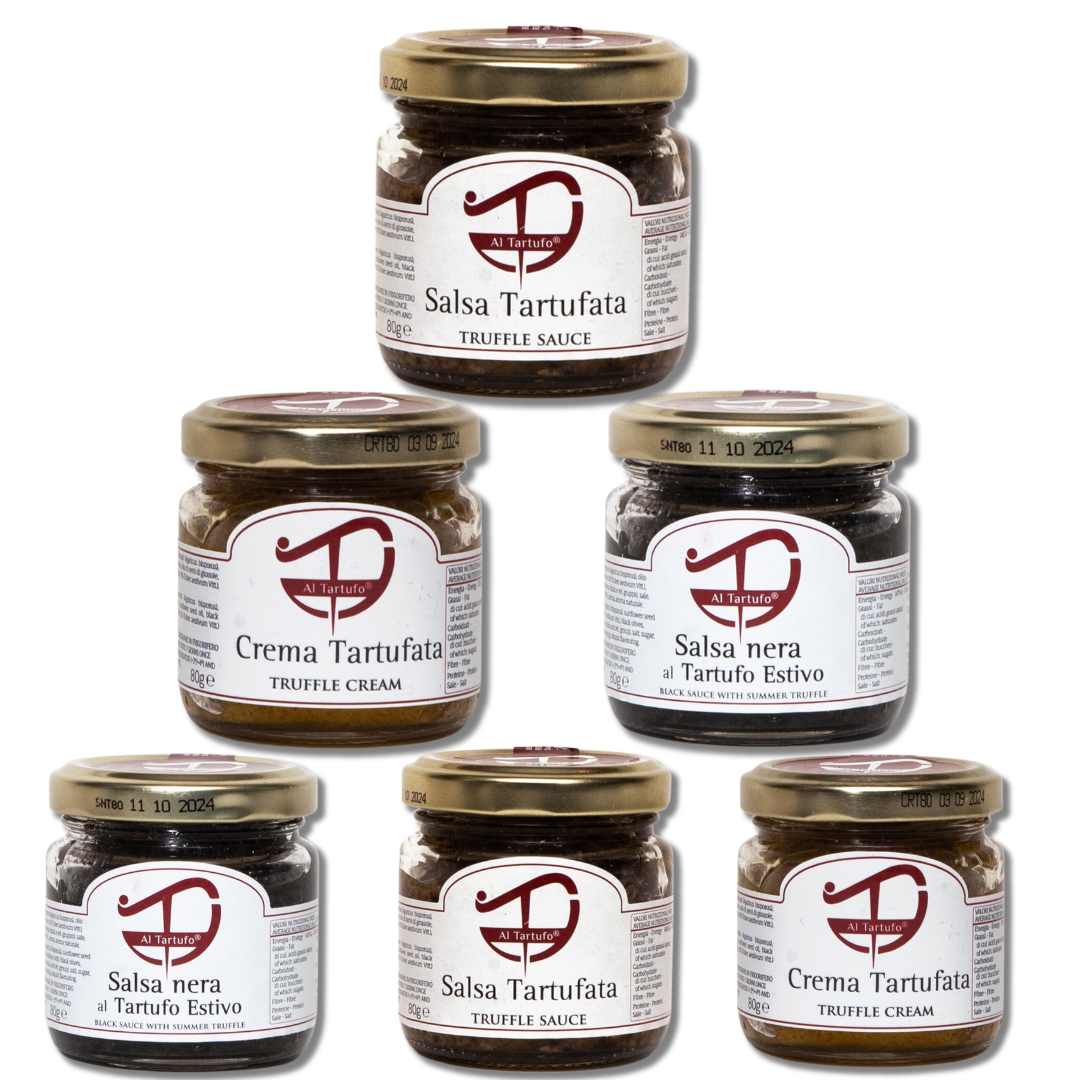 Truffle Sauce Box - 6 Jars of real Truffle taste + COOKBOOK